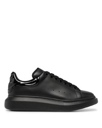 Baskets basses en cuir noires Alexander McQueen