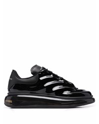 Baskets basses en cuir noires Alexander McQueen