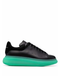 Baskets basses en cuir noires Alexander McQueen