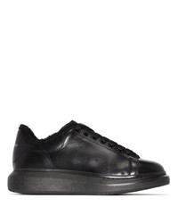 Baskets basses en cuir noires Alexander McQueen