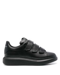 Baskets basses en cuir noires Alexander McQueen