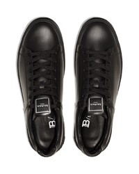 Baskets basses en cuir noires Balmain