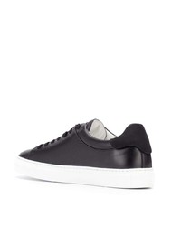 Baskets basses en cuir noires Alexander Laude