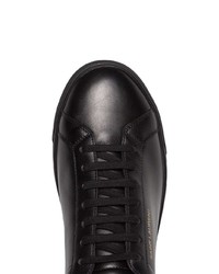 Baskets basses en cuir noires Saint Laurent