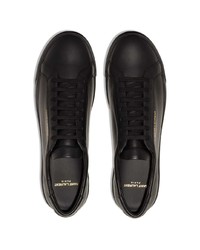 Baskets basses en cuir noires Saint Laurent