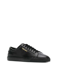 Baskets basses en cuir noires Saint Laurent