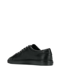 Baskets basses en cuir noires Saint Laurent