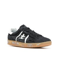 Baskets basses en cuir noires Premiata