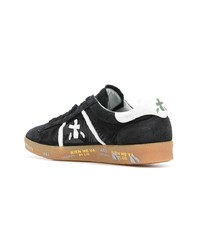 Baskets basses en cuir noires Premiata