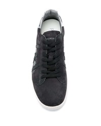 Baskets basses en cuir noires Premiata