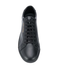 Baskets basses en cuir noires Saint Laurent