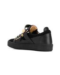 Baskets basses en cuir noires Giuseppe Zanotti Design