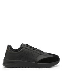 Baskets basses en cuir noires Armani Exchange