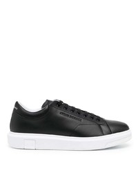 Baskets basses en cuir noires Armani Exchange