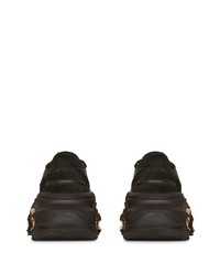 Baskets basses en cuir noires Balmain