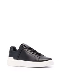 Baskets basses en cuir noires Balmain