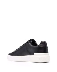 Baskets basses en cuir noires Balmain