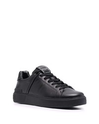 Baskets basses en cuir noires Balmain