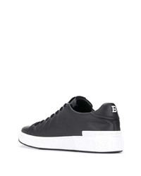 Baskets basses en cuir noires Balmain