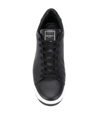 Baskets basses en cuir noires Balmain