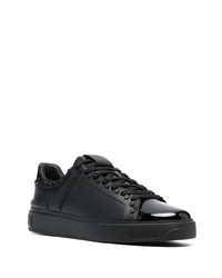 Baskets basses en cuir noires Balmain