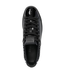 Baskets basses en cuir noires Balmain