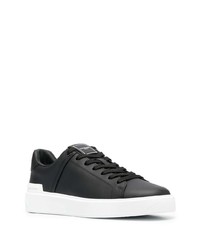 Baskets basses en cuir noires Balmain