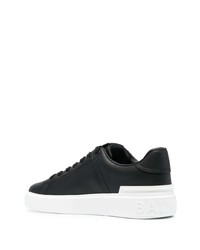 Baskets basses en cuir noires Balmain