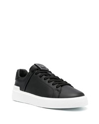 Baskets basses en cuir noires Balmain