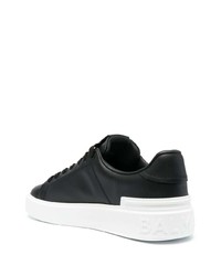 Baskets basses en cuir noires Balmain