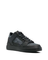 Baskets basses en cuir noires Balmain