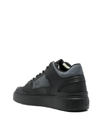 Baskets basses en cuir noires Balmain