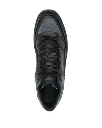 Baskets basses en cuir noires Balmain