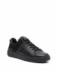 Baskets basses en cuir noires Balmain