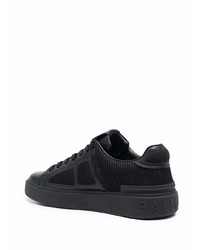 Baskets basses en cuir noires Balmain