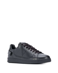 Baskets basses en cuir noires Valentino Garavani