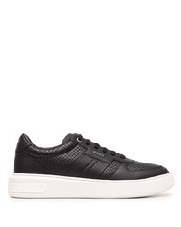 Baskets basses en cuir noires Bally