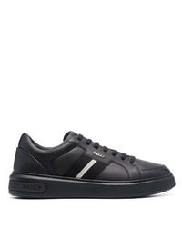 Baskets basses en cuir noires Bally