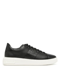 Baskets basses en cuir noires Bally