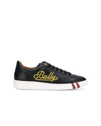 Baskets basses en cuir noires Bally