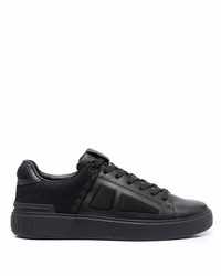 Baskets basses en cuir noires Balmain