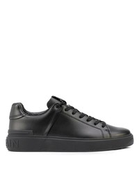 Baskets basses en cuir noires Balmain