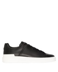 Baskets basses en cuir noires Balmain