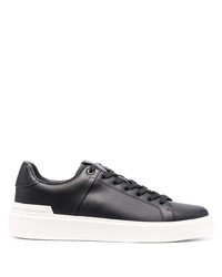 Baskets basses en cuir noires Balmain