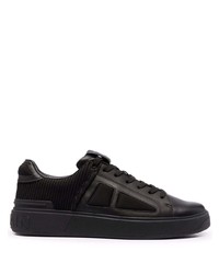 Baskets basses en cuir noires Balmain