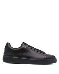 Baskets basses en cuir noires Balmain