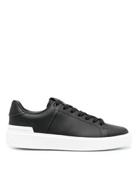 Baskets basses en cuir noires Balmain