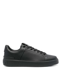 Baskets basses en cuir noires Balmain