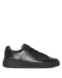 Baskets basses en cuir noires Balmain