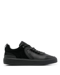 Baskets basses en cuir noires Balmain